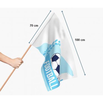 Drapeau avec manche 80 x...